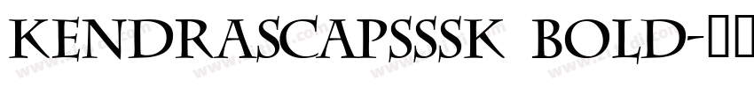 KendraSCapsSSK Bold字体转换